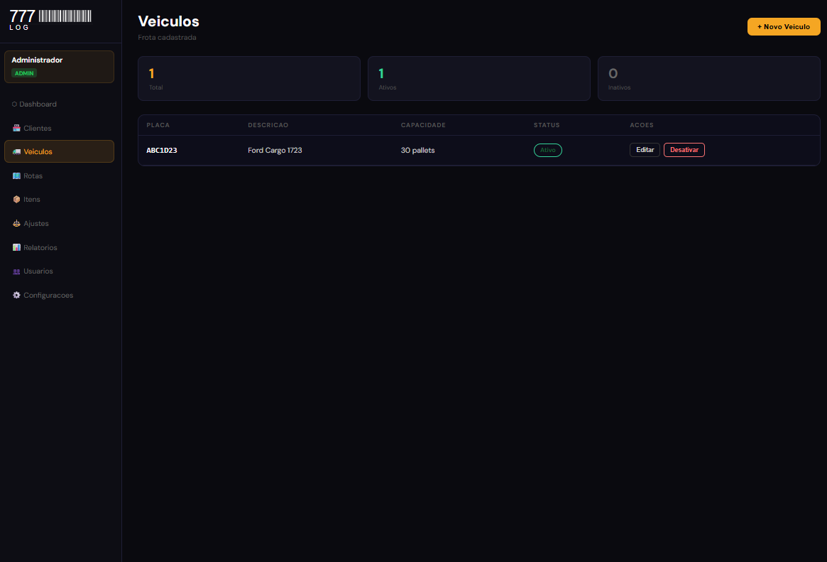Frota de Veículos
